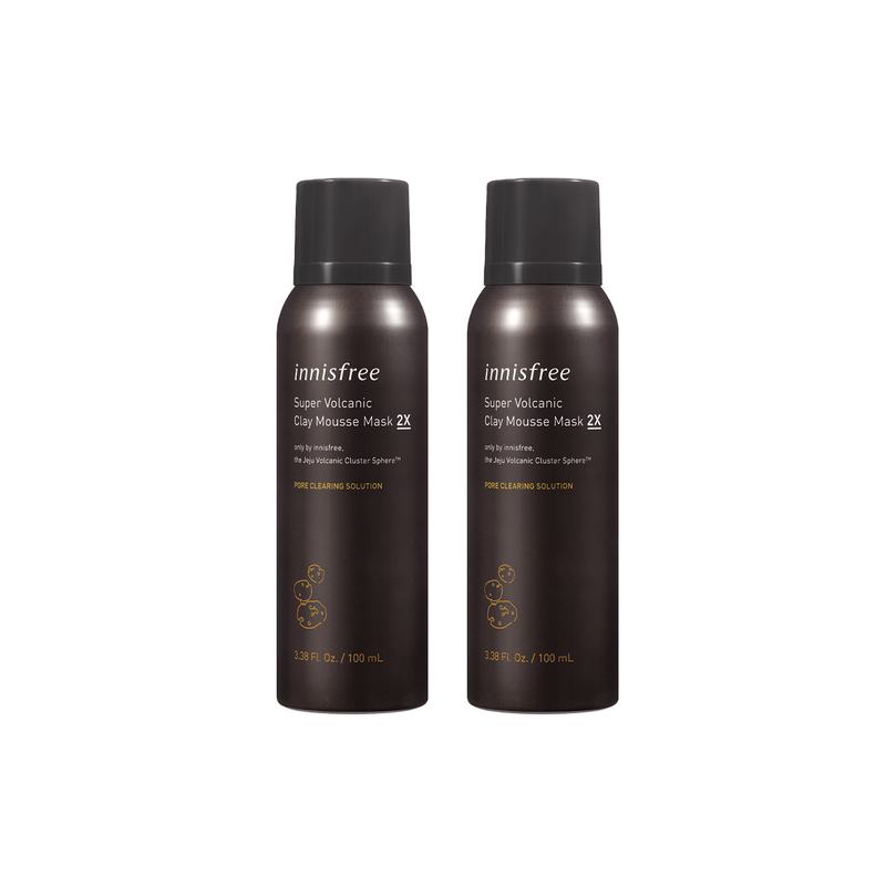 Super Volcanic Clay Mousse Mask 2X 100ml Twin Pack
