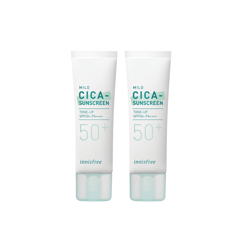 Mild Cica-Sunscreen Tone-Up SPF50+ PA++++ 50ml Twin Pack