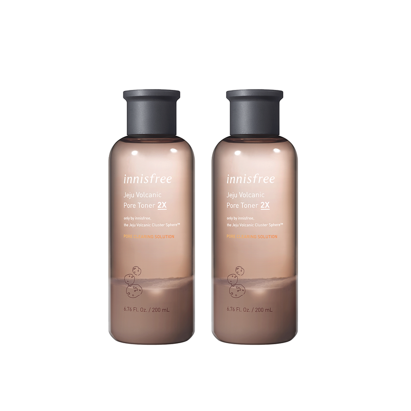 Jeju Volcanic Pore Toner 2X 200ml Twin Pack