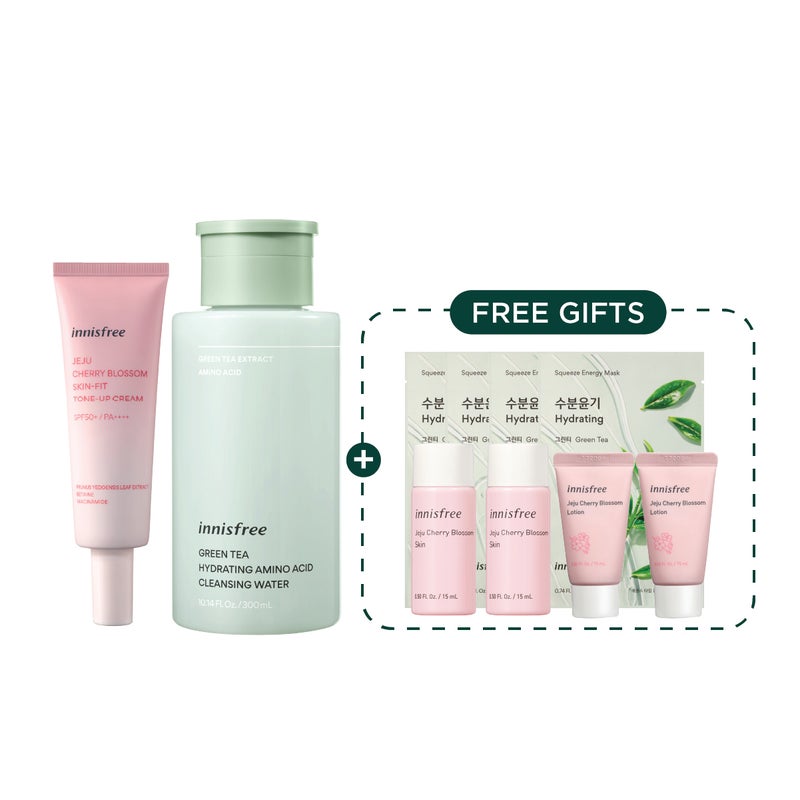 Jeju Cherry Blossom Tone-up Cream Set