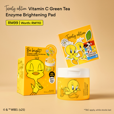 [Tweety Edition] Vitamin C Green Tea Enzyme Brightening Pad