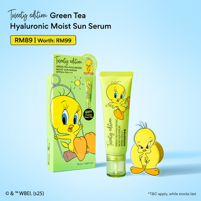 [Tweety Edition] Green Tea Hyaluronic Moist Sun Serum