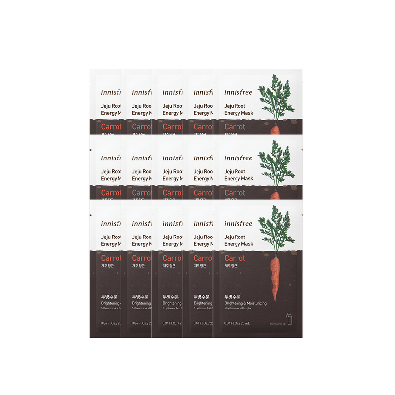 Jeju Root Energy Mask Carrot Set (15-pc)