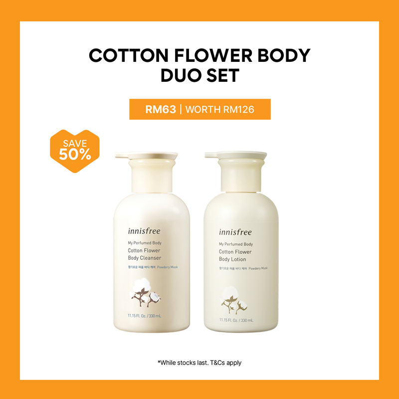 Cotton Flower Body Duo Set