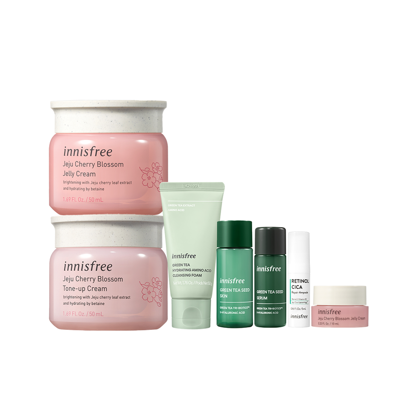 [BUY 2 GIFT 5] Jeju Cherry Blossom Brightening & Hydrating Set