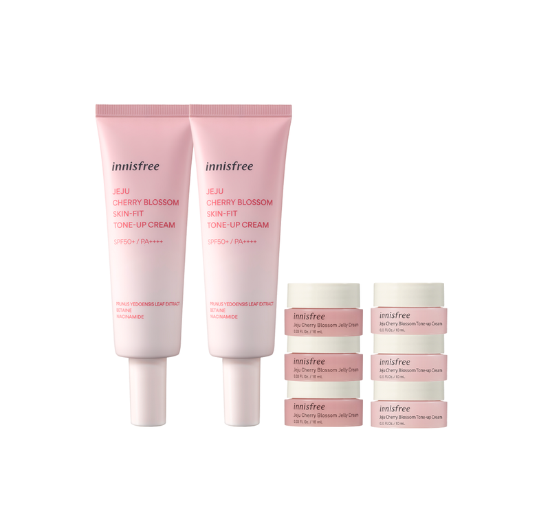 [BUY 2 GIFT 6] Jeju Cherry Blossom Skin-Fit Duo Set
